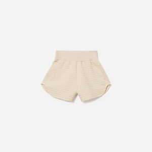 Everlane The Organic Cotton Quilted Short - Ivory/Cream